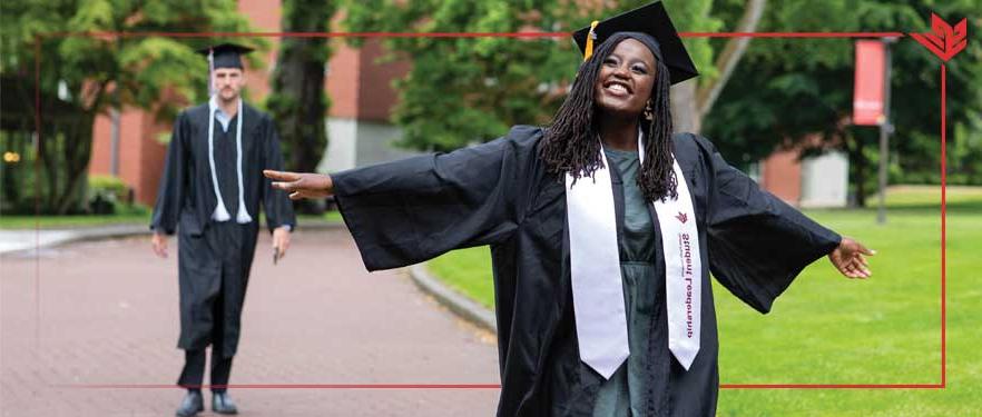 grads in Tiffany loop